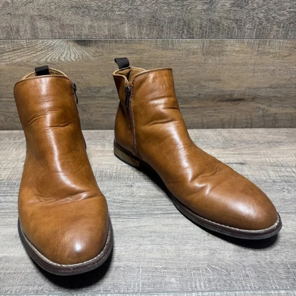 Madden Vince Tan Ankle Boots Men's Size 12